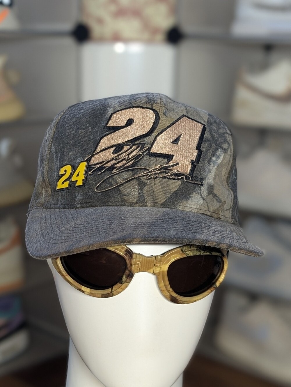 Jeff Gordon Vintage Distressed Camo Hat (OS)